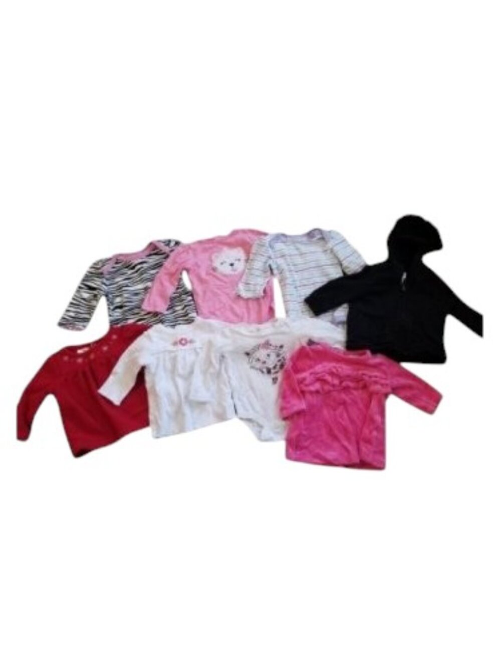 Huge Lot of Infant Girls Long Sleeved Tops and Bodysuits Size 3 months